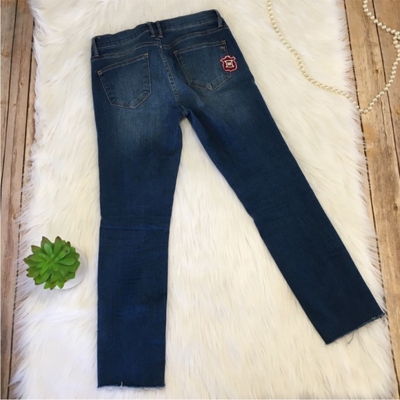 🍀3/$30 Madewell skinny military inspired patchwork jeans limited edition 26 - Picture 6 of 11